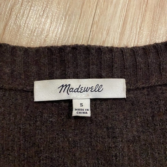 Madewell Chocolate Brown Cardigan Women's Size Small - Picture 6 of 6